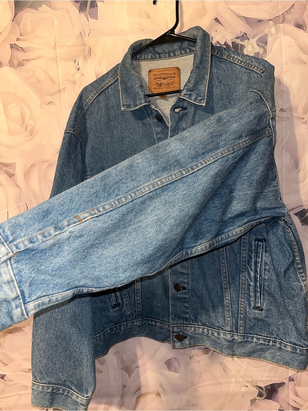 Vintage 70s Levi's Type 3 Blue Denim Trucker Jacket USA Made Mens Size XL - Picture 4 of 7
